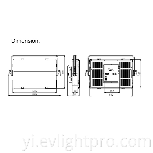 led panel dimension